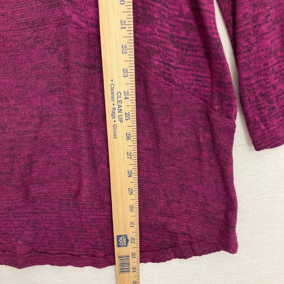 New One World Purple Mulberry Embellished Soft Knit Tunic Sweater XXL - Picture 5 of 9